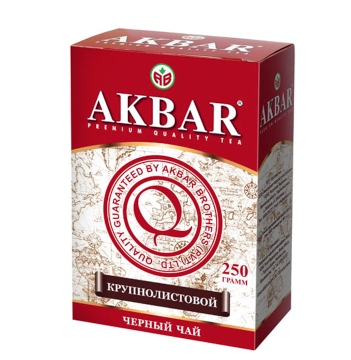 Отзыв на Akbar Классическая серия чай  черный крупнолистовой 250 г
