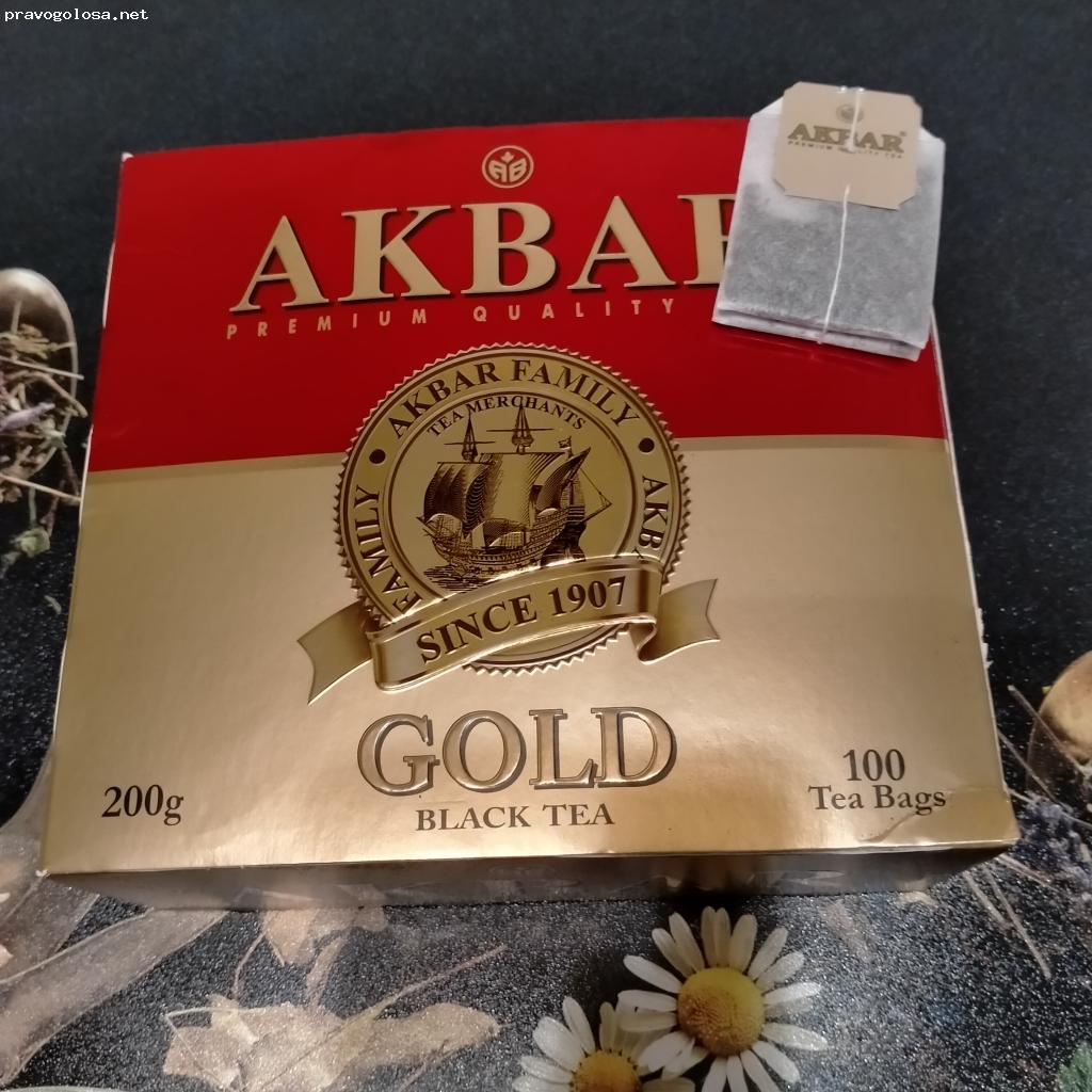 Отзыв на чай Akbar Gold Красно-золотой серии