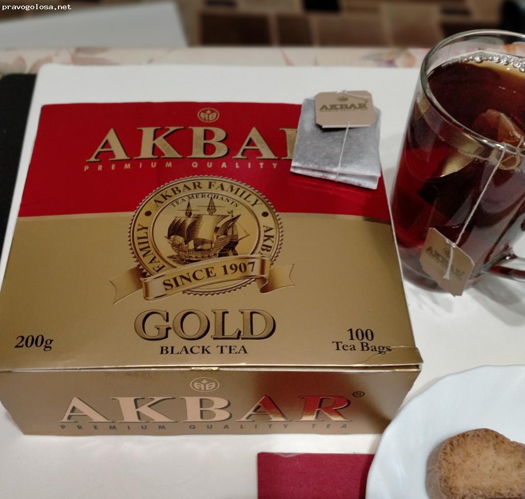 Отзыв на чай Akbar Gold Красно-золотой серии