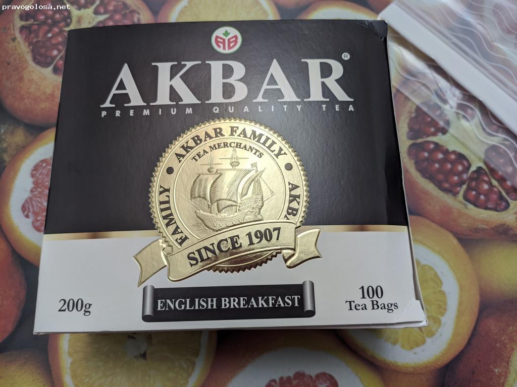 Отзыв на Akbar English Breakfast 100 пак