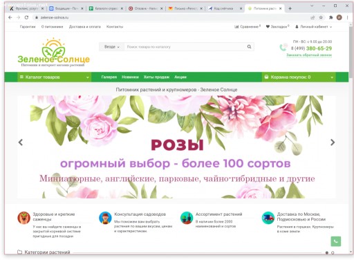 Отзыв на Питомник Зеленое солнце