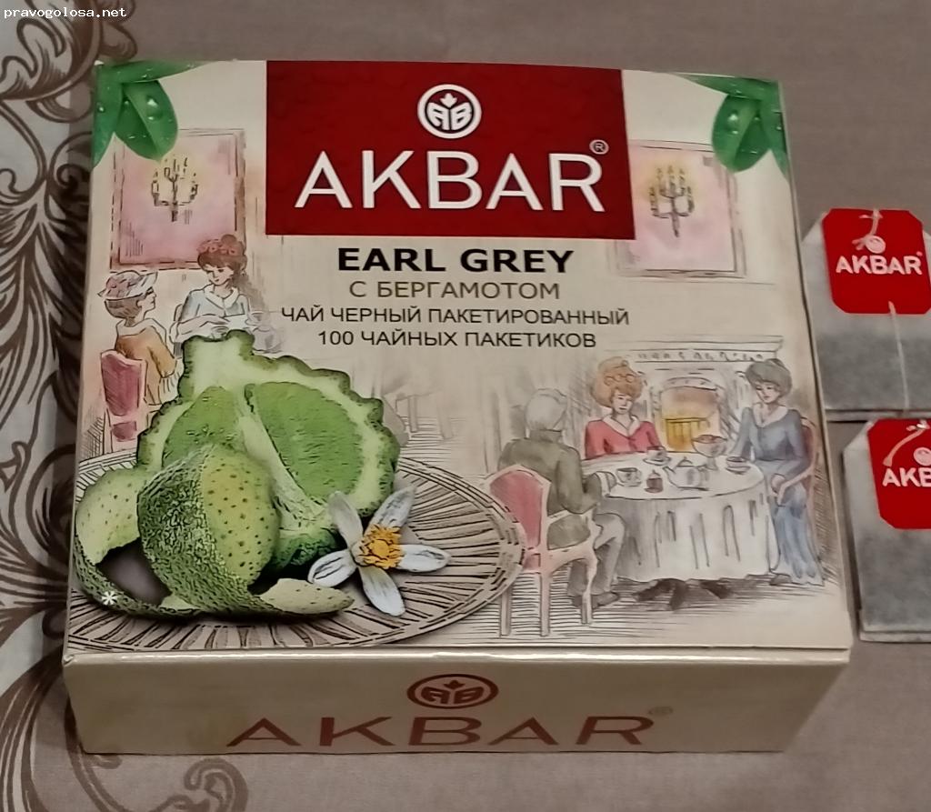 Отзыв на Чай Akbar Earl Grey черный байховый мелкий с ароматом бергамота (Серия медаль)