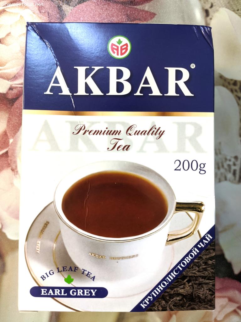 Отзыв на Akbar Earl Grey крупнолистовой черный чай, 200 г