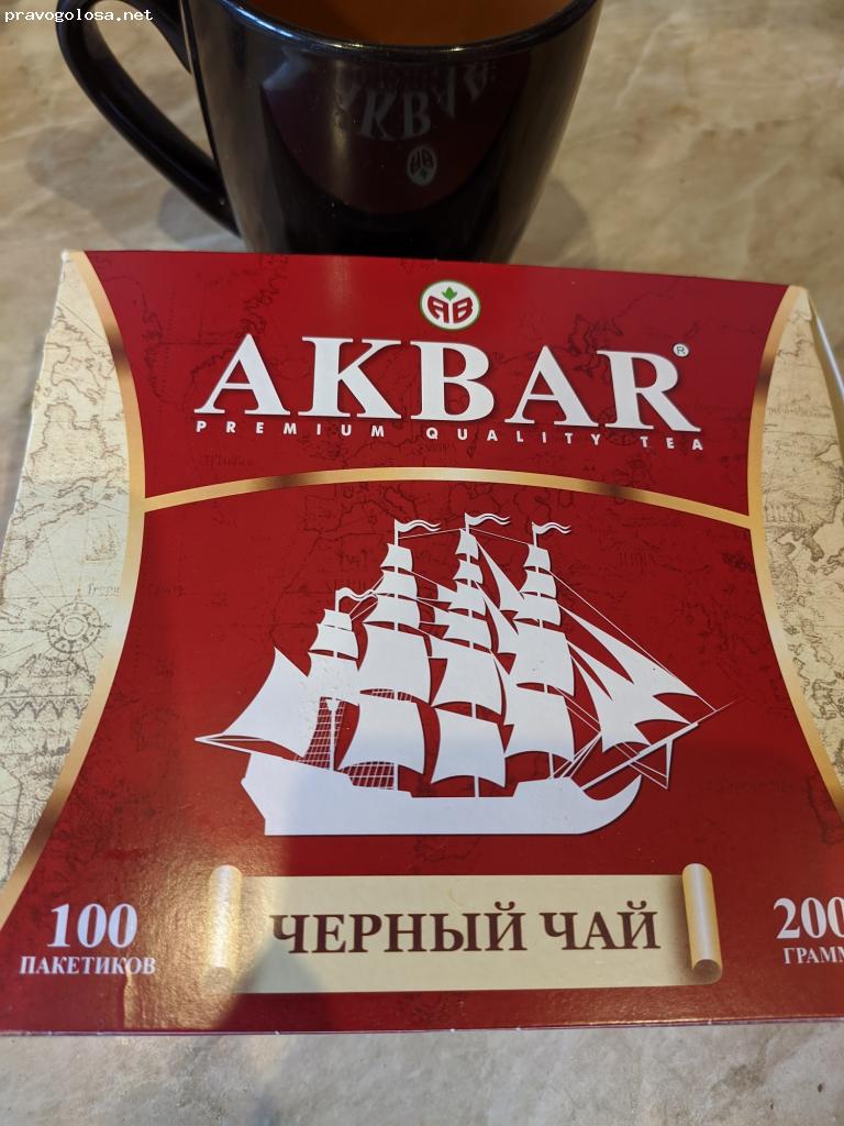 Отзыв на Чай черный Akbar Корабль, 100 пак