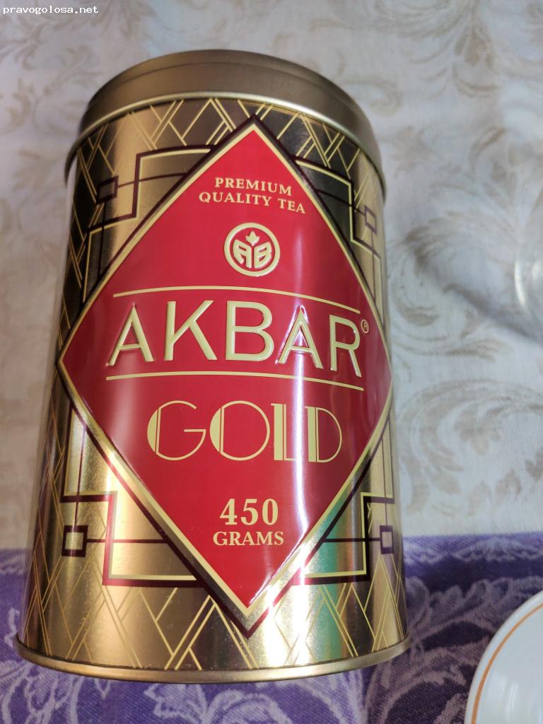 Отзыв на Чай черный Akbar Gold среднелистовой, банка 450 г