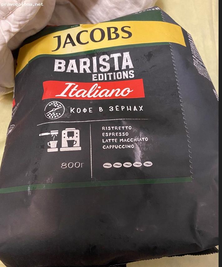 Отзыв на Кофе в зернах Jacobs Barista Italiano