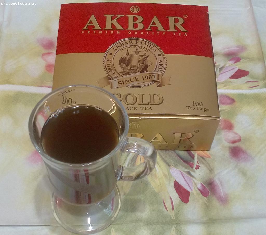 Отзыв на Чай Akbar Gold (красно-золотой)черный в пакетиках