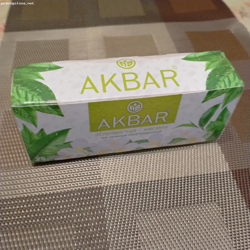 Отзыв на Akbar зеленый с жасмином Китайский в пакетиках