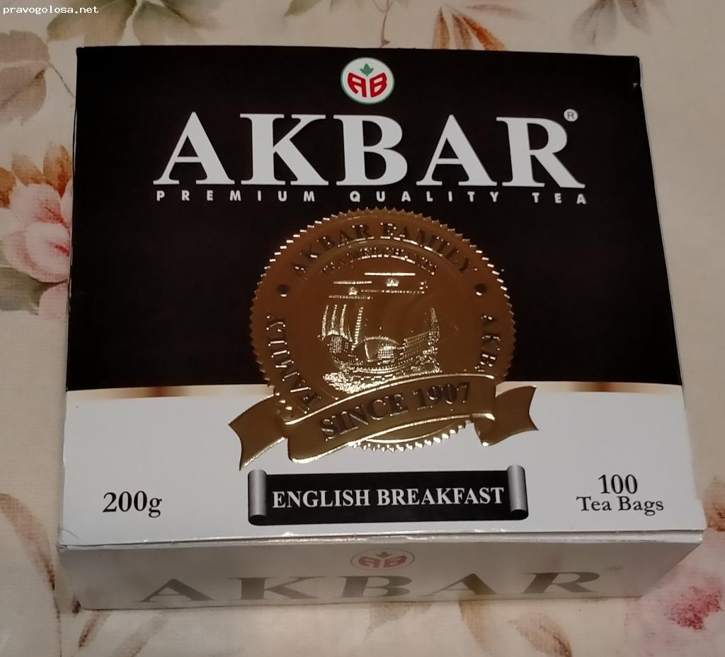 Отзыв на Akbar English Breakfast 100 пак