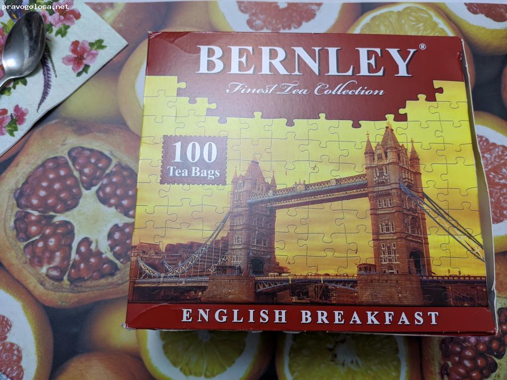 Отзыв на Чай черный Bernley English Breakfast, 100 пак