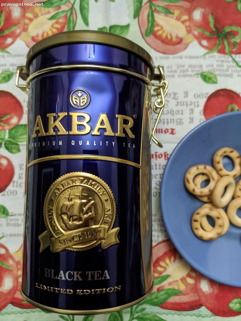 Отзыв на Чай черный крупнолистовой Akbar Limited Edition банка 150 г