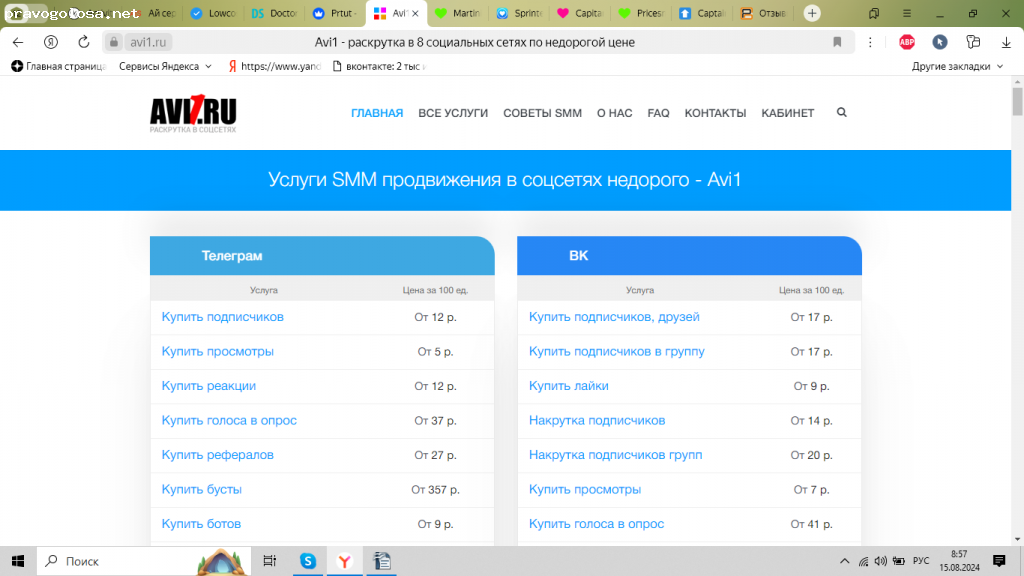 Отзыв на Сервис по продвижению в социальных сетях avi1.