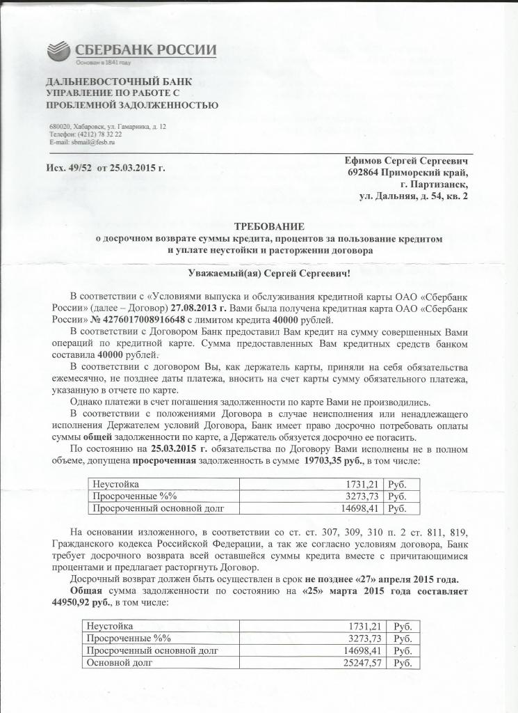 Отзыв на Сбербанк России Хабаровск