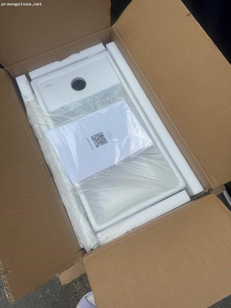 Отзыв на Wellsee Прямоугольная маленькая раковина WC Area 321807000