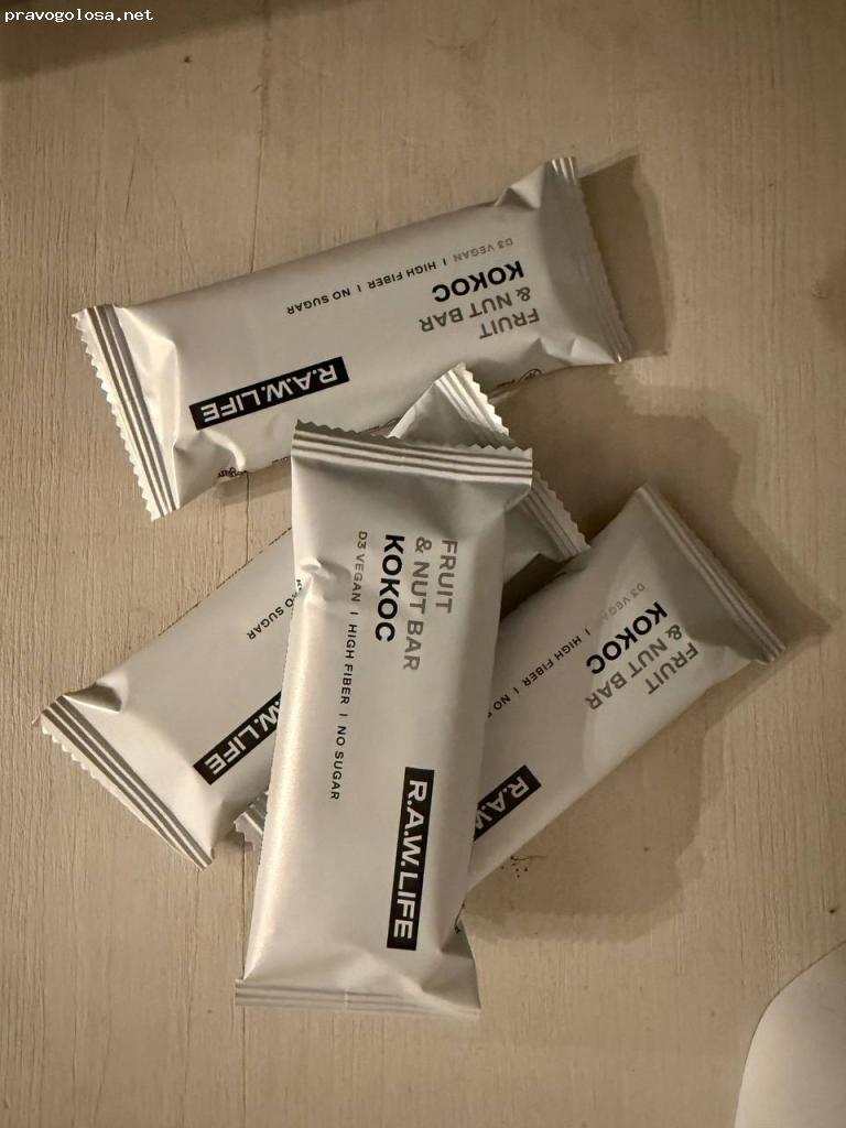 Отзыв на R.A.W. LIFE Фруктово-ореховый батончик Кокос