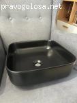 Черная накладная раковина для ванной комнаты Wellsee Preen 329707000 отзывы
