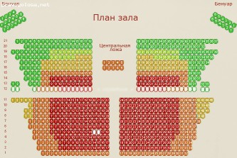 Театр музкомедии схема зала