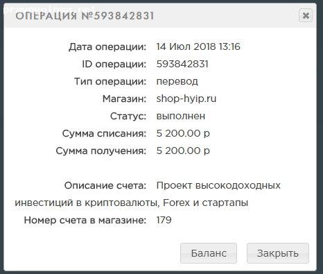 Отзыв на shop-hyip.ru