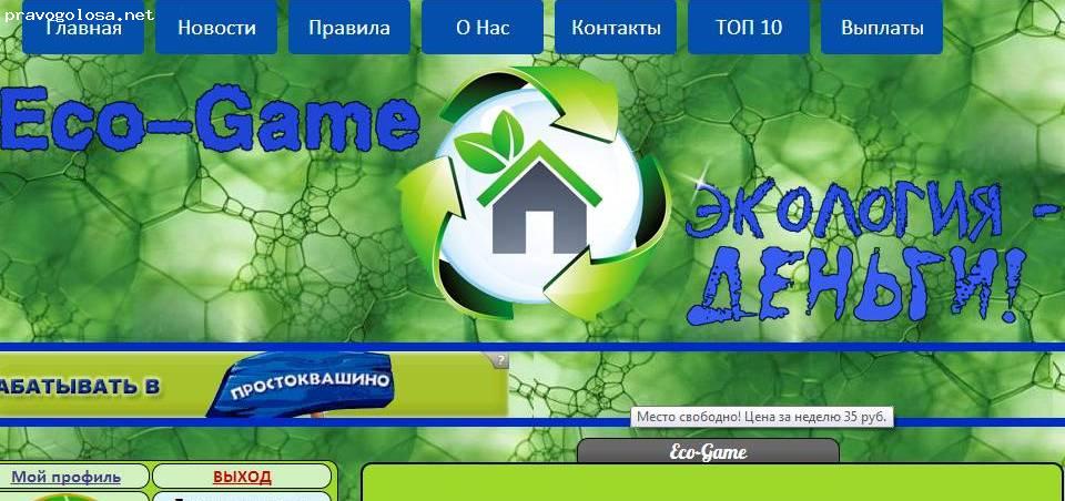 Отзыв на Экономическая игра Eco-Game