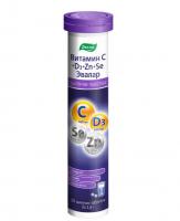 Шипучие таблетки Эвалар "Витамин С+D+Цинк+Селен"